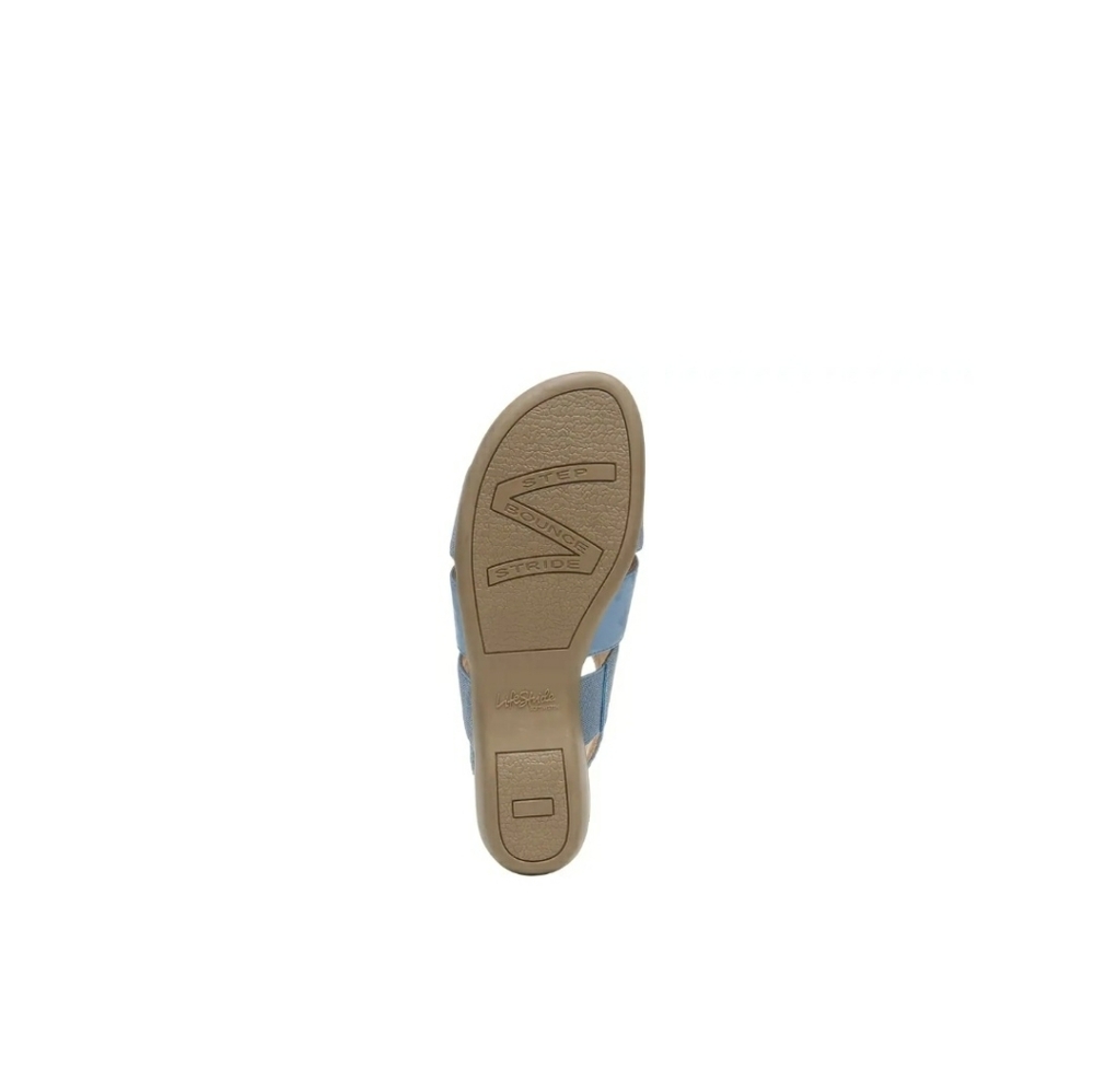 Lifestride Taura SandalsSize 7M Women's, Color Light blueNew no boxFaux … - Picture 10 of 10